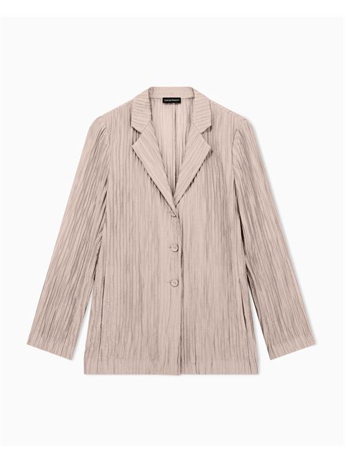 giacca monopetto in creponne plissé sparkling Emporio Armani | EW003445 AF220830F013